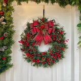 Guirlanda de Natal 60cm Farmhouse c/ led
