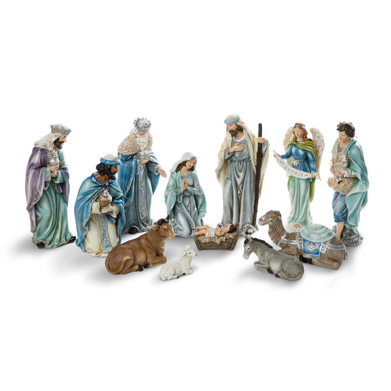 Conjunto de Figuras de Presépio Deluxe com 12 Peças