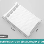 Prateleira Organizadora Ajustável para Armário | Space-Saving Cozinha e Roupeiro – Lumia