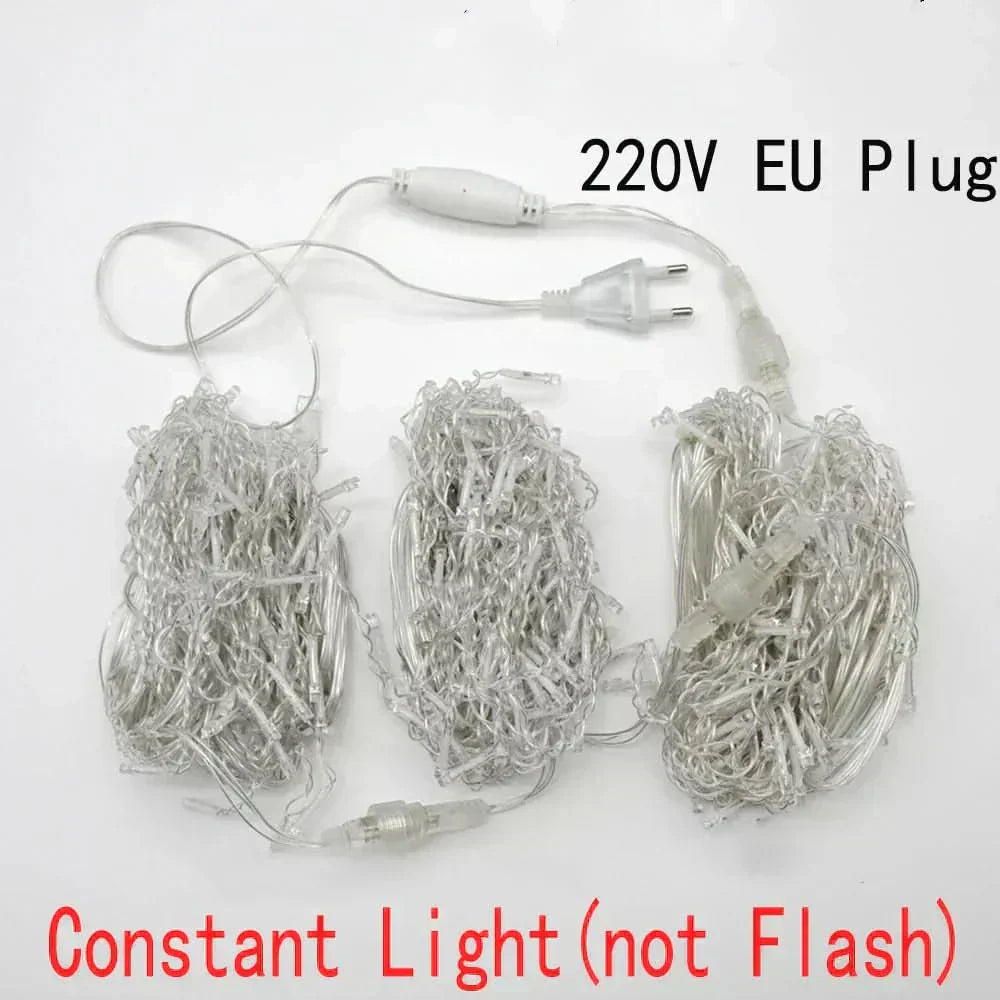 Cortina de Luzes LED Natalinas – Encanto e Magia para sua Casa