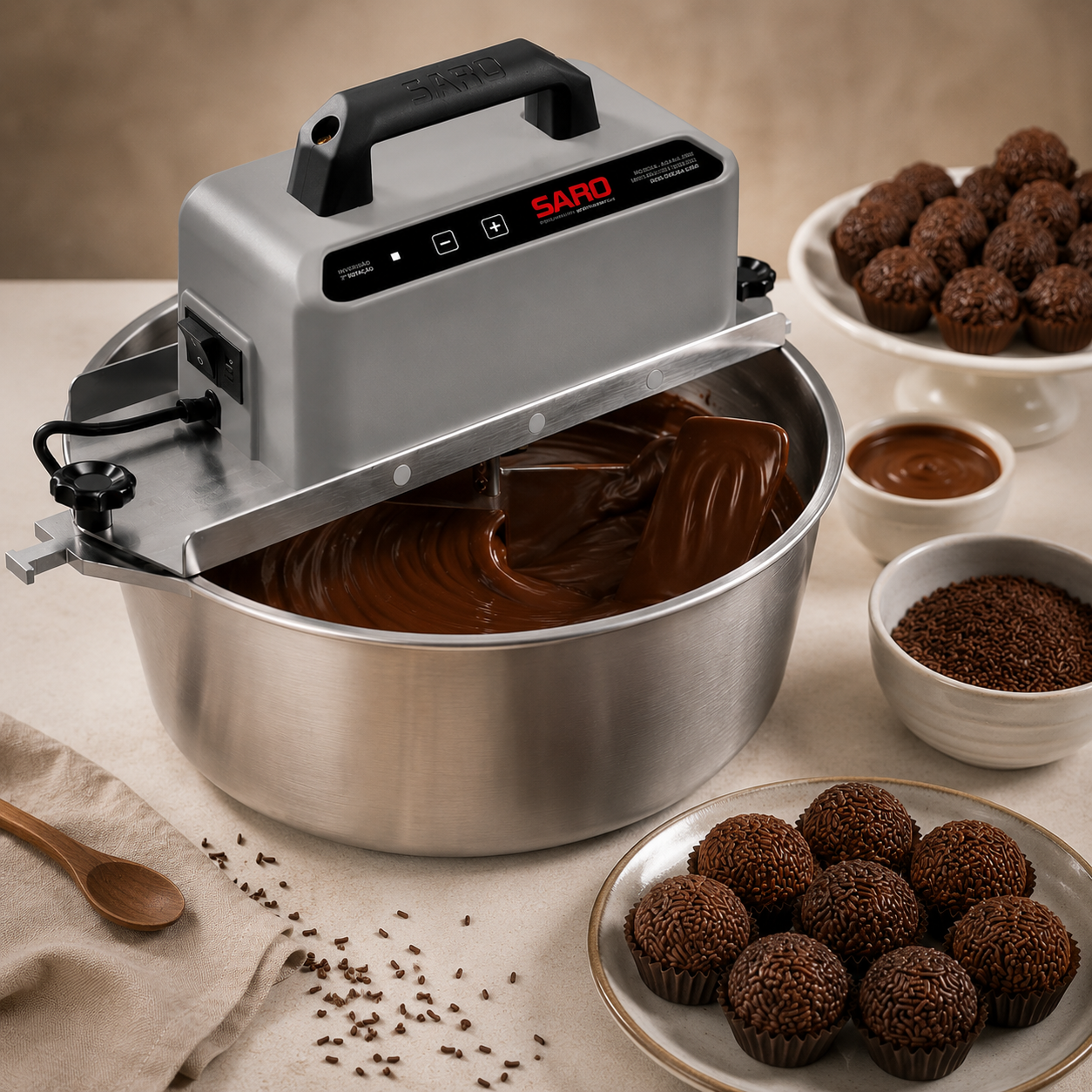 Misturador Gastronômico Saro Inox 30 Velocidades