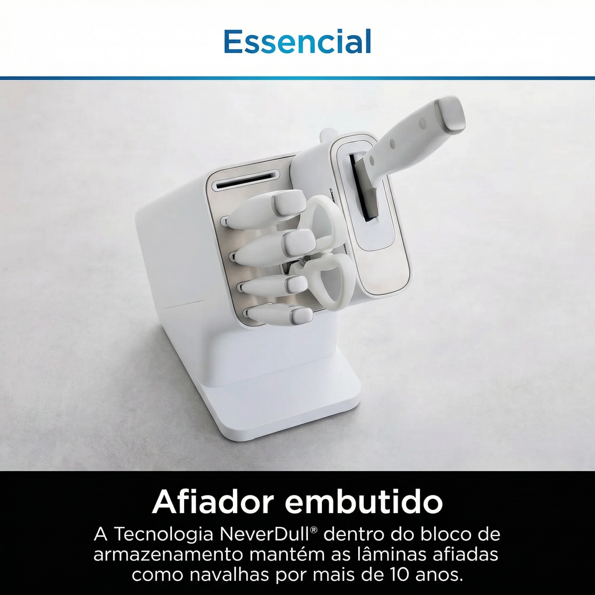 Jogo de Faqueiro com Amolador Semi-Automático
